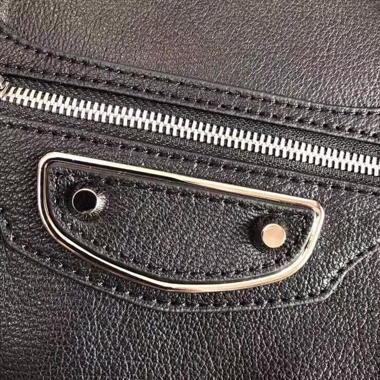 BALENCIAG巴黎世家 機車包38cm 原版山羊皮配金邊 手提肩背斜挎包  BL1360